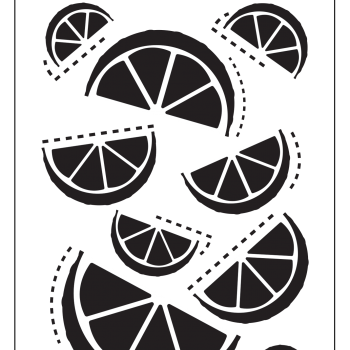 Fancy Oranges - Orange Stencil