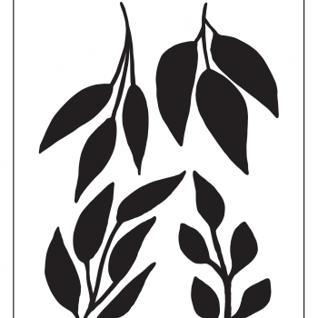 Fancy Oranges - Leaf Stencil