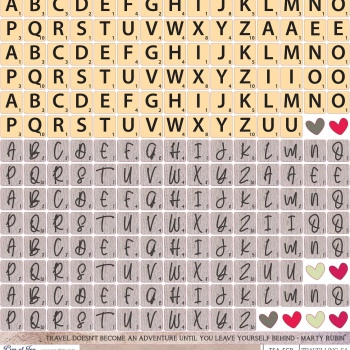 Travelling SA - Scrabble letter stickers